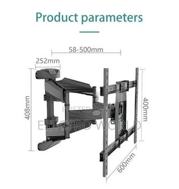 Universal Full Motion Heavy Duty TV Wall Mount For 40" To 85" Inches