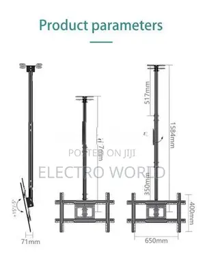 LCD LED TV 32"-65" Tilt & Full Motion Ceiling Wall Mount