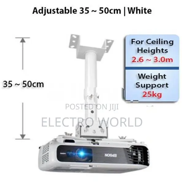 Projector 1M - 2M Long Ceiling Mount Bracket