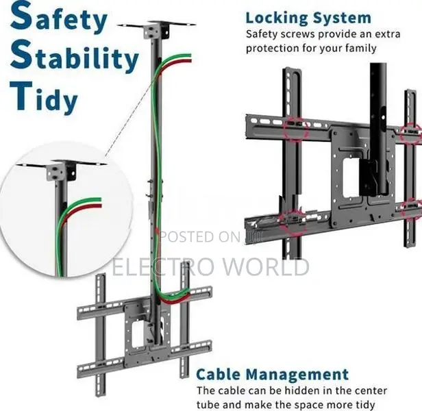 LCD LED TV 32"-65" Tilt & Full Motion Ceiling Wall Mount