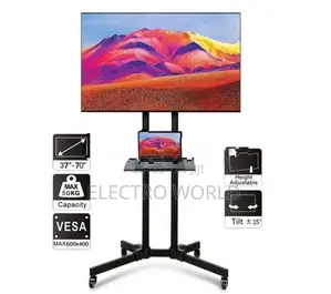 TV Trolly Movable 14"-65" Porteble Rolling Stand