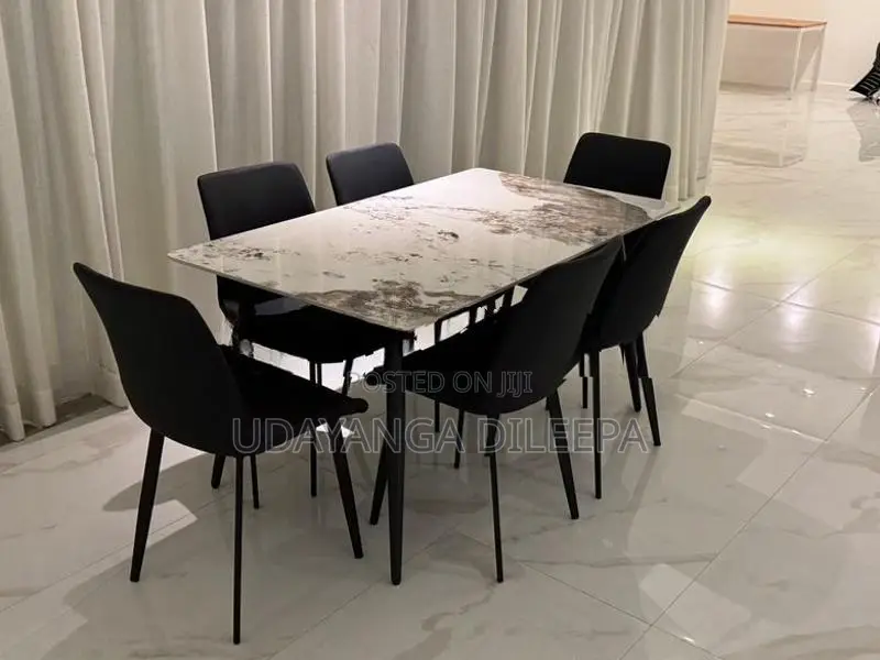 Granite Dining Table with Chairs