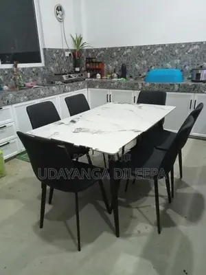 Granite Dining Table with Chairs
