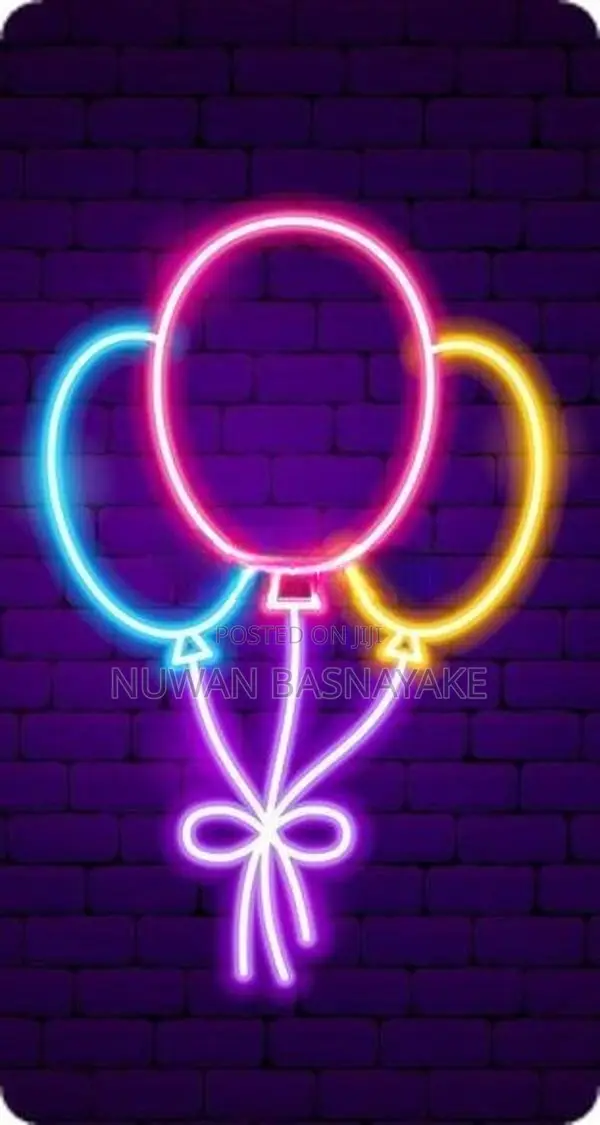Event Backdrops with Neon Text for Special Functions