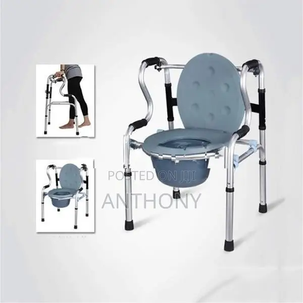 Commode Chair,Toilet Chair Aluminum Walker all In 1