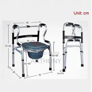 Commode Chair,Toilet Chair Aluminum Walker all In 1