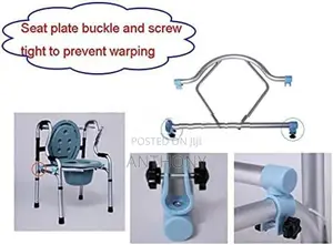 Commode Chair,Toilet Chair Aluminum Walker all In 1