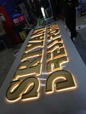Vaccume forming Illuminating Signages for A Branded Logo