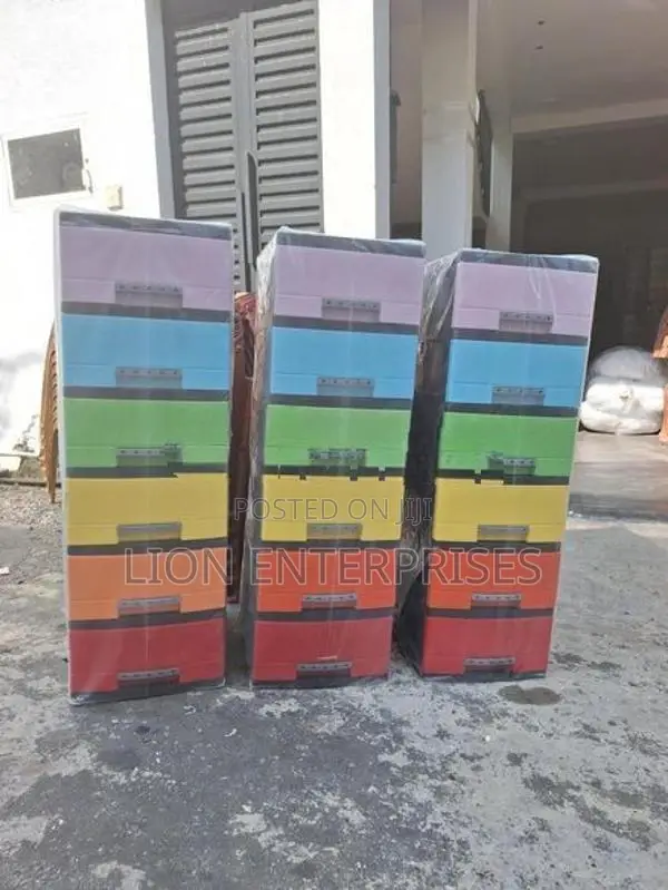 6 Drawer Plastic Cupboard Set