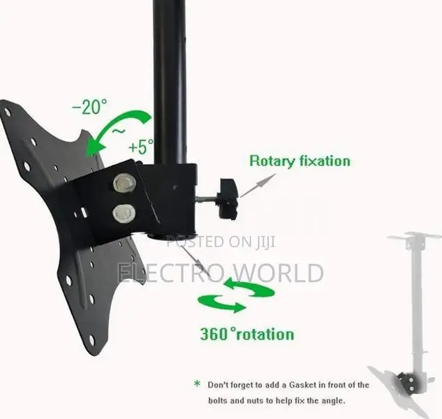 Tv Full Adjustable 14"-42" Ceiling Mount Bracket