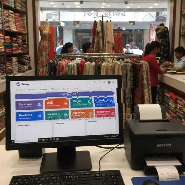POS Cashier Billing System for Textile Shop