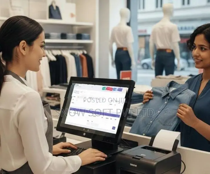 POS Cashier Billing System for Textile Shop