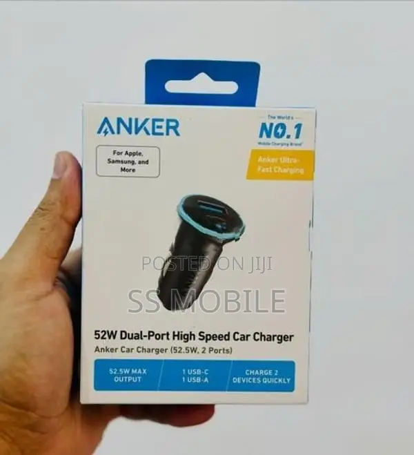 Anker 323 2.5w Super Fast Car Charger