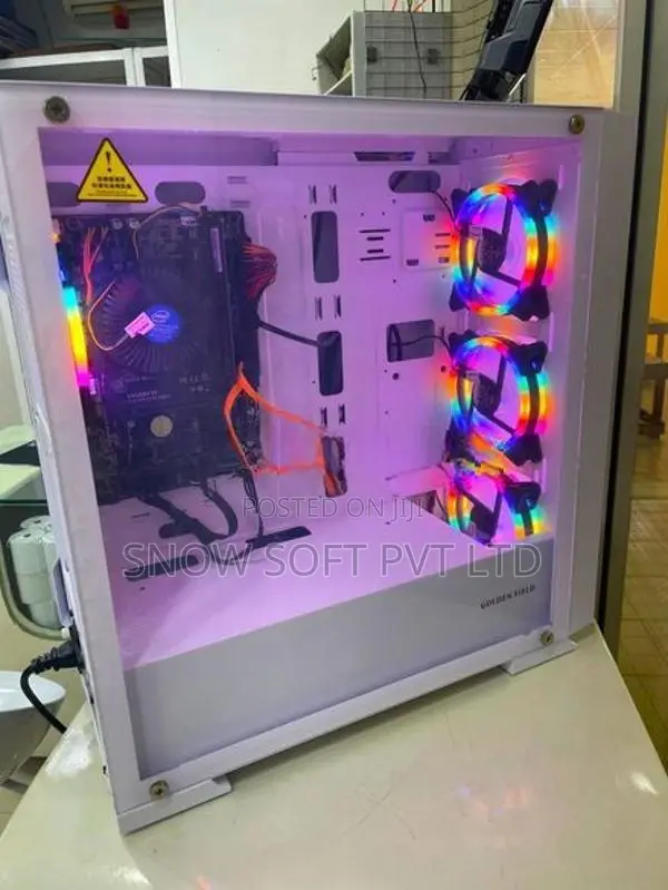Desktop Computer i3 6th Gen 8GB RAM 128GB SSD 500GB HDD RGB Gaming Pc