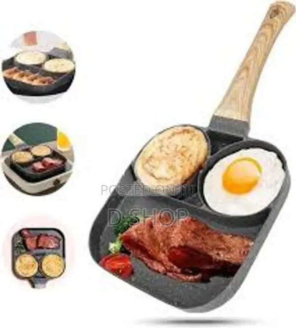 Grill Fryer Pan - 2 Hole Ceramic