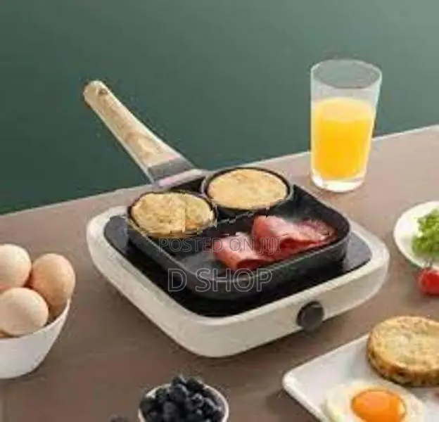 Grill Fryer Pan - 2 Hole Ceramic