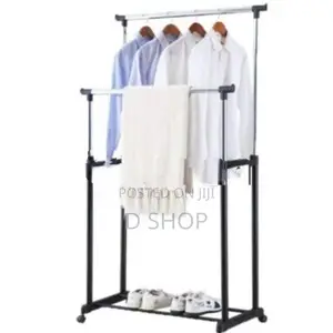 Double Pole Telescopic Adjustable - Cloth Racks