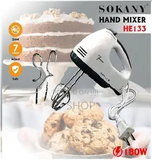 Sokany - 7 Speed Hand Beater, Mixer 180W