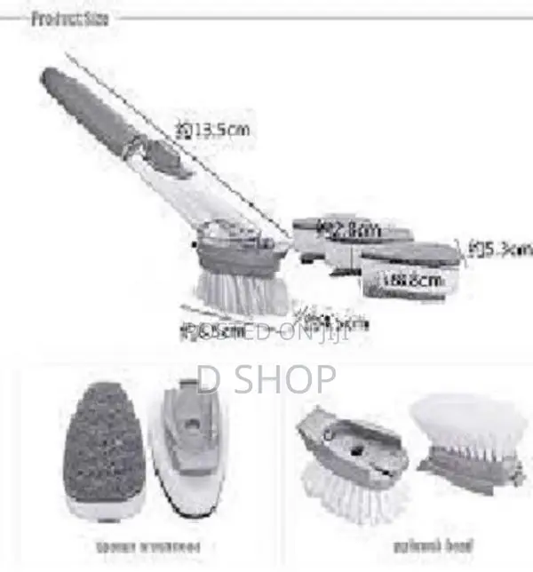 Dish Wash Sponge & Brush (Replaceable) - පිඟන් සෝදන ස්පොන්ජ්