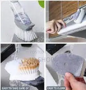 Dish Wash Sponge & Brush (Replaceable) - පිඟන් සෝදන ස්පොන්ජ්