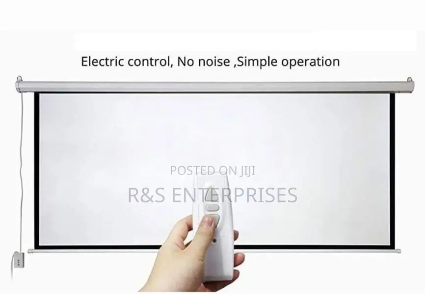 120"×90" Electric Screen with Remote