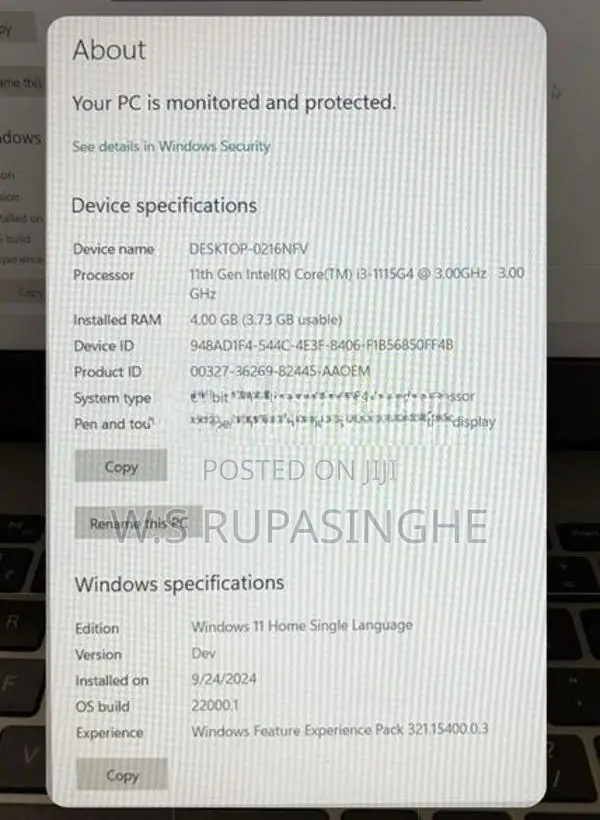 Dell i3 11th GEN Laptop