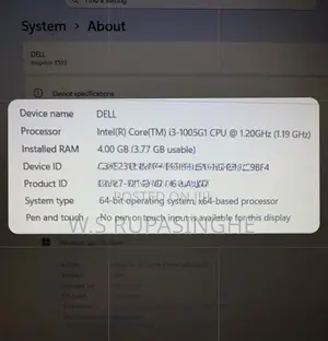 Dell i3 10th Gen Laptop