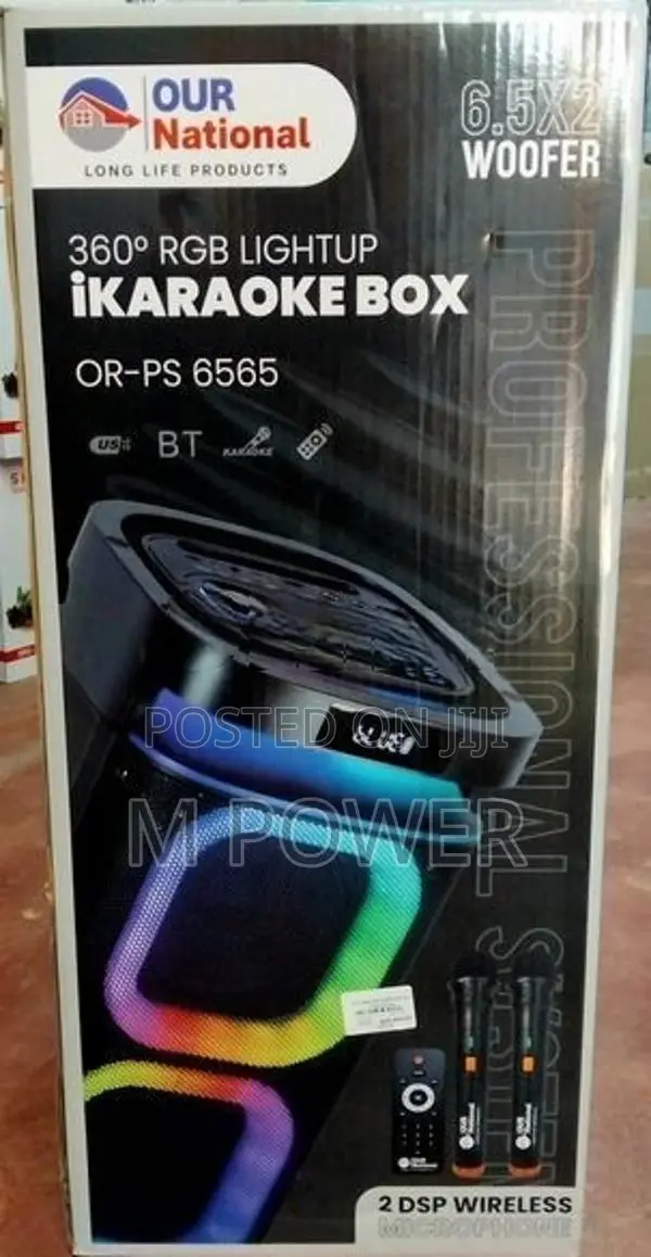 National karaoke Box 6.5 with 2 Mic (OR-PS6565)