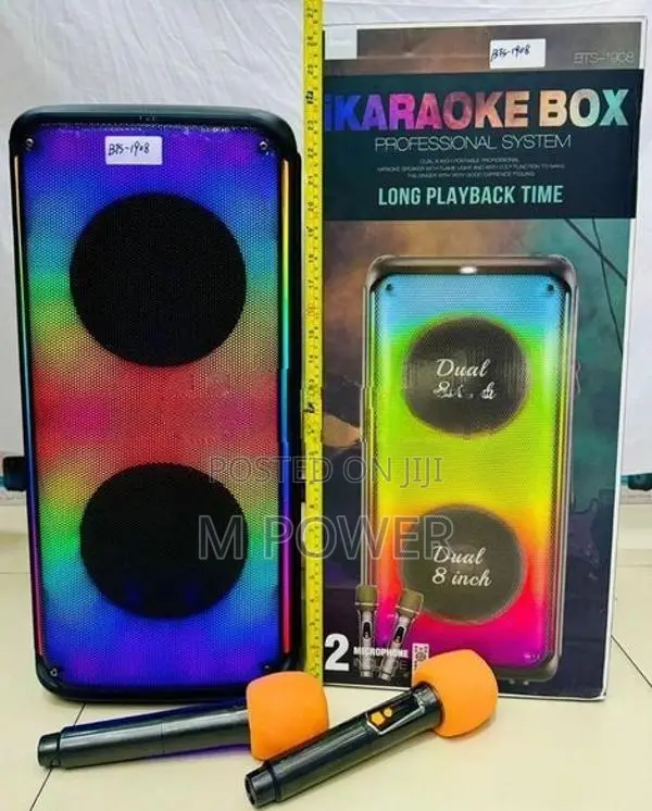 Brodu Ikaraoke Bluetooth Speaker8"(BTS-1908)