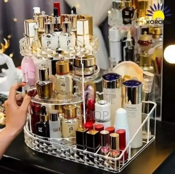ROTATING MAKEUP ORGANIZER BASE 360°