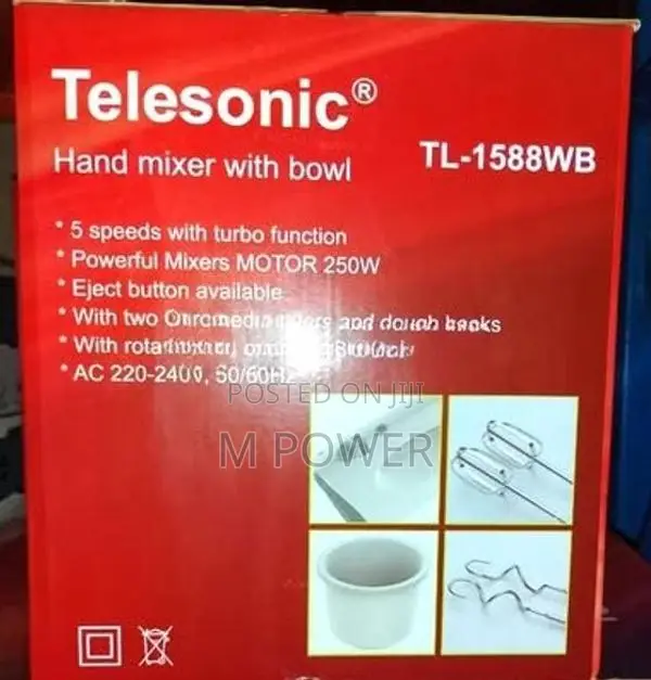 Telesonic Bowl Mixer (TL1588WB)