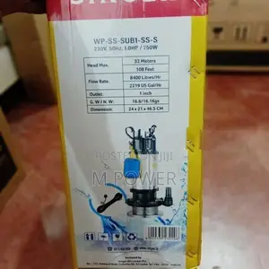 Singer Submersible Pump -Ss Impeller-108 Ft,1.0 Hp(wp-Ss-Sub1-Ss-S)