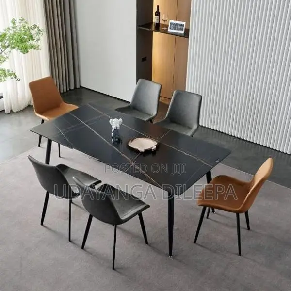 Luxury Granite Dining Table with Chairs