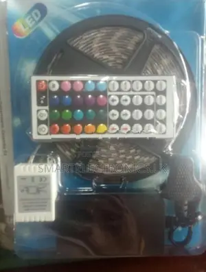 5 METRE LED STRIP LIGHT RGB 5050 WITH REMOTE & POWER ADAPTOR KIT