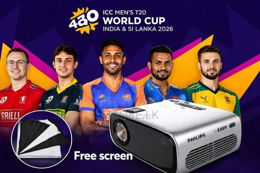 Philips Home Projector with Screen EM