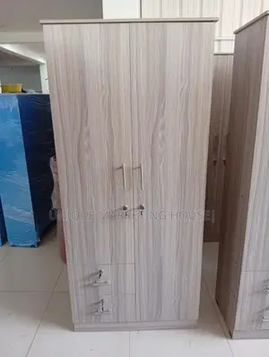 Modern 2D American White Side 2 Drawer Wardrobe