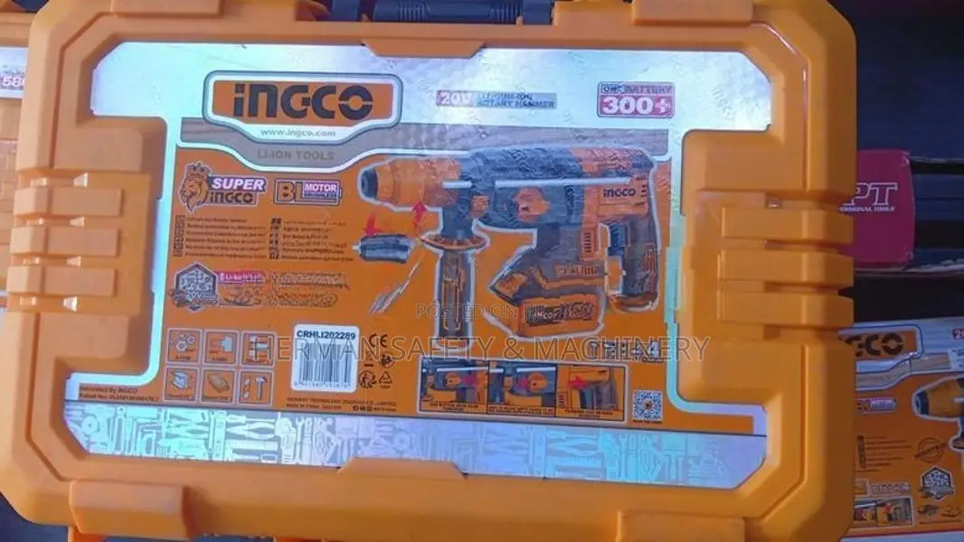 INGCO Industrial Cordless Rotary Hammer Drill Herman 0323