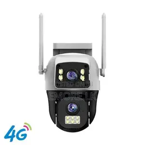 4G Sim Card 2MP CCTV PTZ Outdoor Night Vision Color Dual Lens Camera E