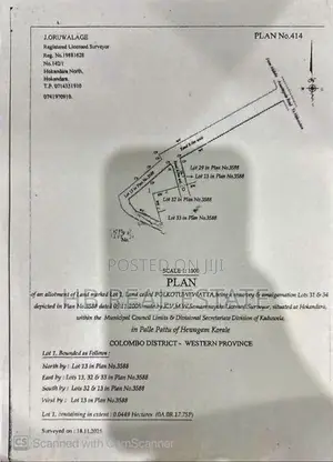 Highly Residential Bare Land for Sale Amaragoda