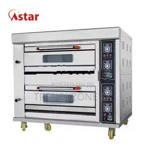 Industrial Gas Oven 2 Deck 4 Trays