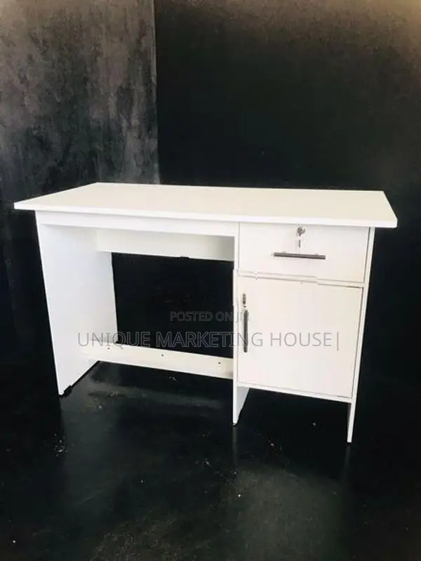Modern 4x2 White Melamine Office Table