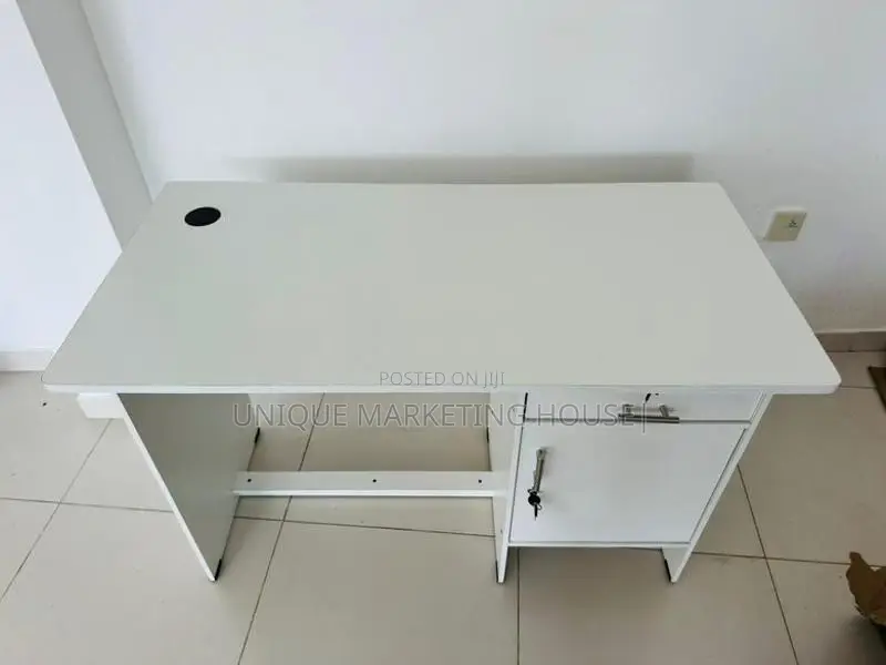 Modern 4x2 White Melamine Office Table