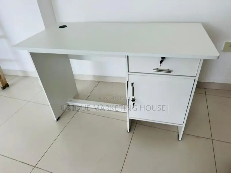 Modern 4x2 White Melamine Office Table