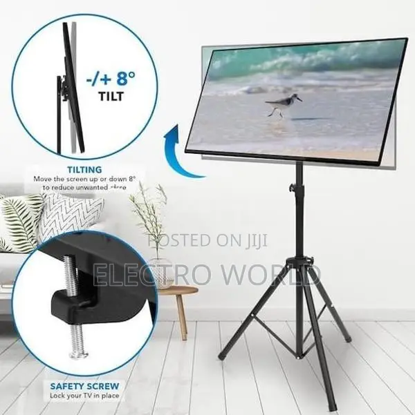 Tv Tripod 14″- 42″ Portable Floor Stand for TVs