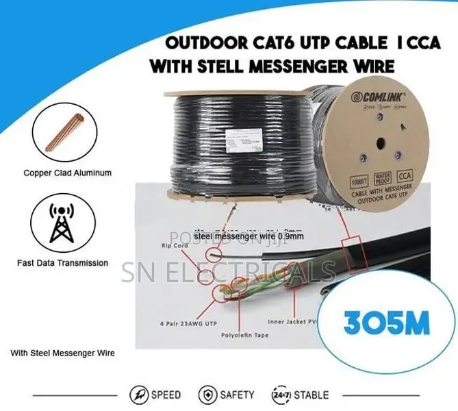 Network Cat 6 outdoor Copper mixed 305m Box