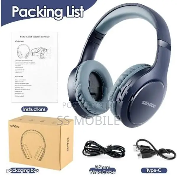 Sindoo JH-919 Wireless Bluetooth Headphones