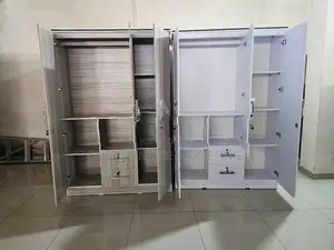 New Melamine 3 Door Wardrobe Mirror Cupboard 6*4 Ft