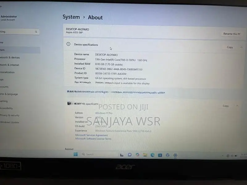 Acer i3 13th GEN Laptop