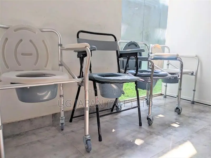 Commode Chair With Wheel- Foldable