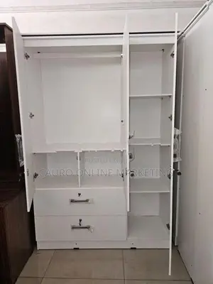 New White Colour 3 Door Wardrobe 6*4 Ft Cupboard